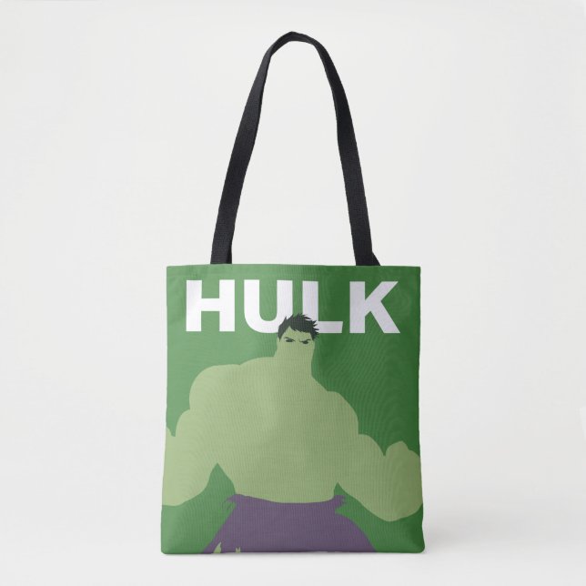 Hulk Flat Colour Character Art Tote Bag (Front)