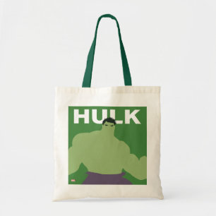 Hulk Flat Colour Character Art Tote Bag