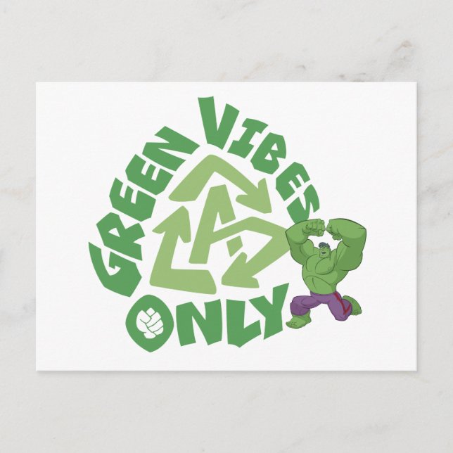 Hulk | Green Vibes Only Postcard (Front)