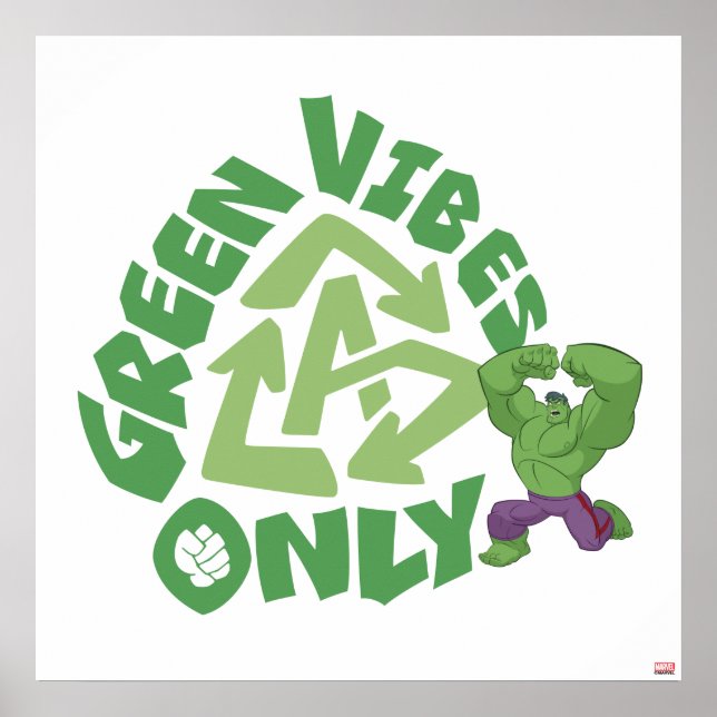 Hulk | Green Vibes Only Poster (Front)
