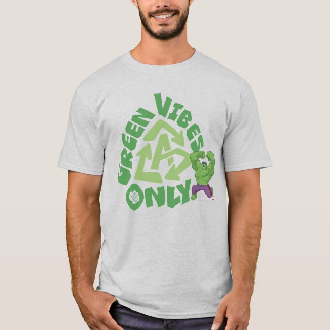 Hulk | Green Vibes Only T-Shirt (Front)