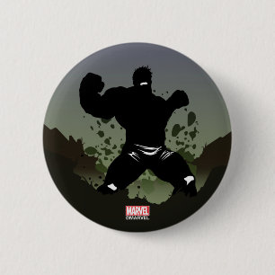 Hulk Heroic Silhouette 2 Inch Round Button