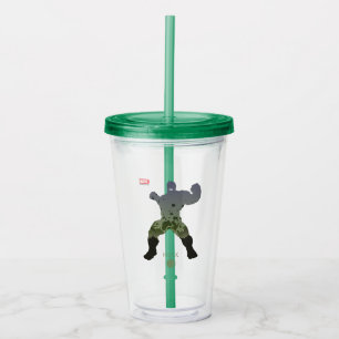 Hulk Heroic Silhouette Acrylic Tumbler