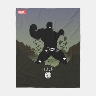 Hulk Heroic Silhouette Fleece Blanket