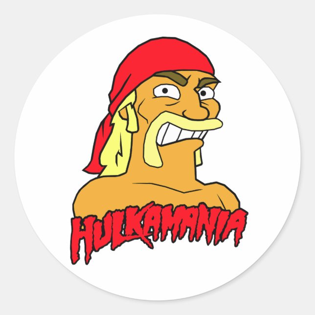 Hulk Hogan Hulkamania Tribute  Classic Round Sticker (Front)