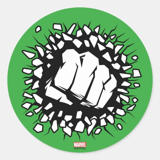 Hulk Icon Classic Round Sticker (Front)