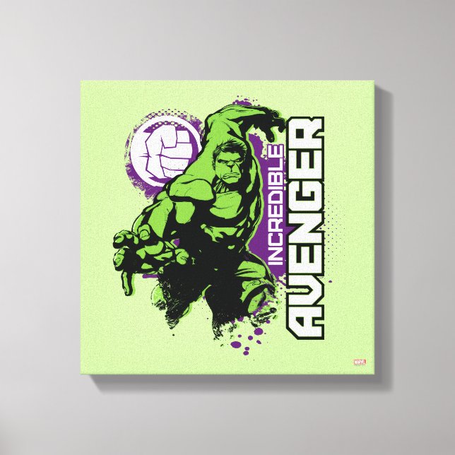 Hulk Incredible Avenger Canvas Print (Front)