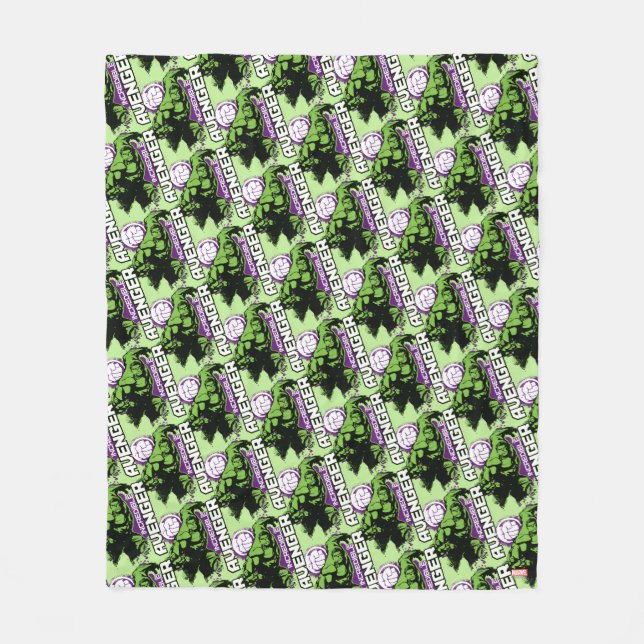 Hulk Incredible Avenger Fleece Blanket (Front)