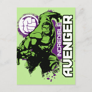 Hulk Incredible Avenger Postcard