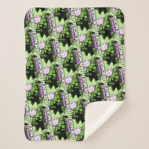 Hulk Incredible Avenger Sherpa Blanket