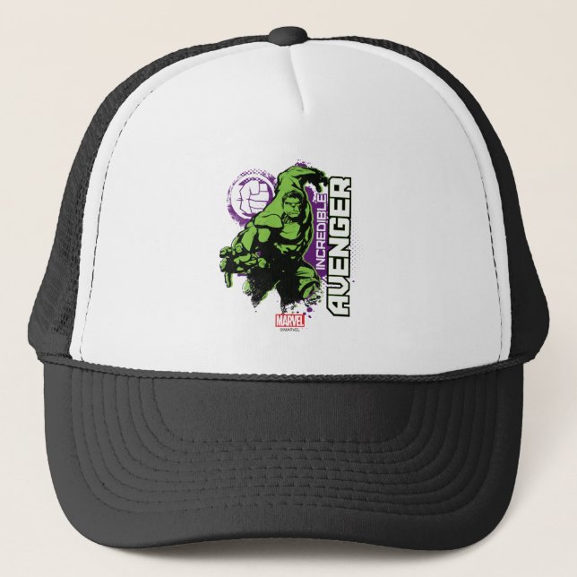 Hulk Incredible Avenger Trucker Hat (Front)