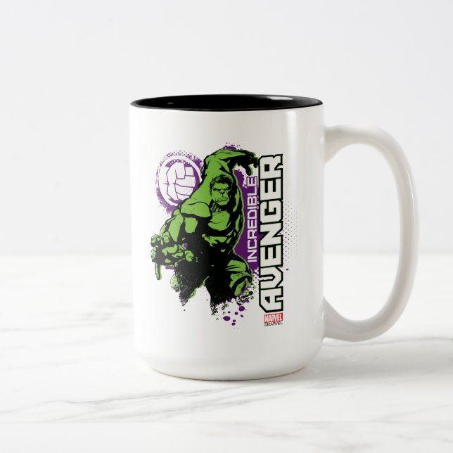 Hulk Incredible Avenger Two-Tone Coffee Mug (Right)