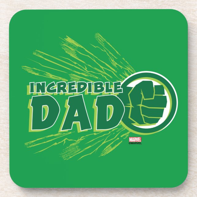 Hulk | Incredible Dad Coaster (Front)