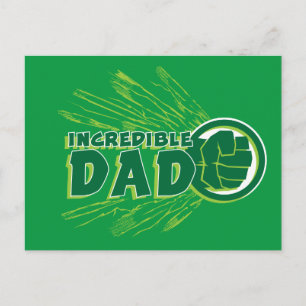 Hulk Incredible Dad Postcard