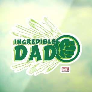 Hulk Incredible Dad Window Cling
