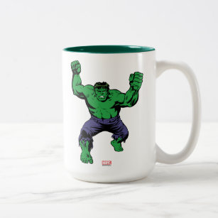 Hulk Retro Arms Two-Tone Coffee Mug
