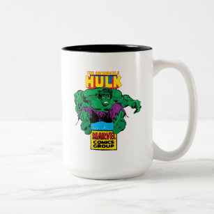 Hulk Retro Comic Character Two-Tone Coffee Mug
