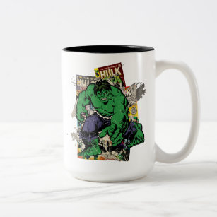 Hulk Retro Comic Graphic Two-Tone Coffee Mug