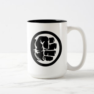 Hulk Retro Fist Icon Two-Tone Coffee Mug