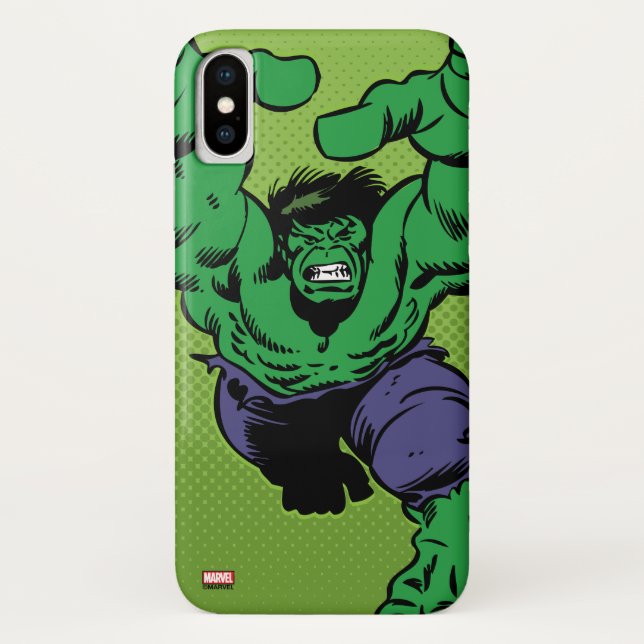 Hulk Retro Grab Case-Mate iPhone Case (Back)
