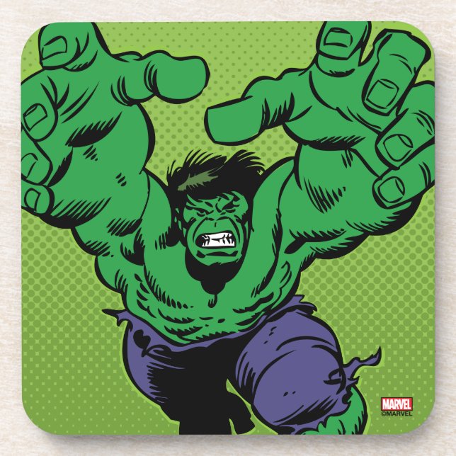 Hulk Retro Grab Coaster (Front)