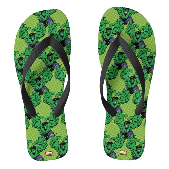 Hulk Retro Grab Flip Flops (Footbed)
