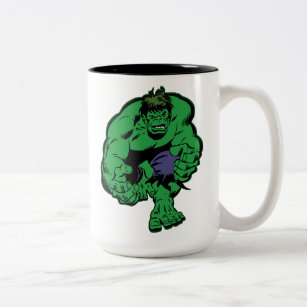Hulk Retro Stomp Two-Tone Coffee Mug