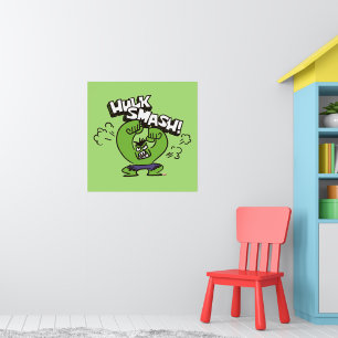 Hulk Smash Angry Doodle Graphic Poster