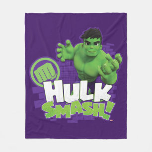 HULK SMASH! Character Graphic Fleece Blanket