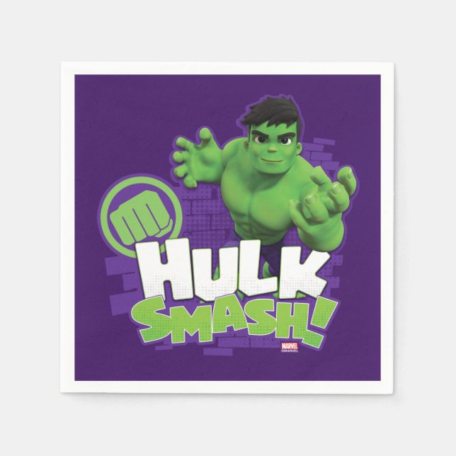 HULK SMASH! Character Graphic Napkin (Front)