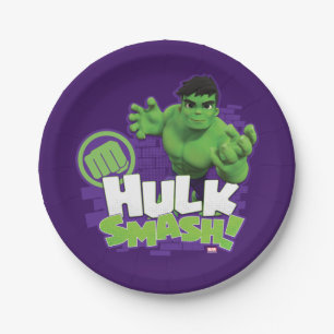 HULK SMASH! Character Graphic Paper Plate