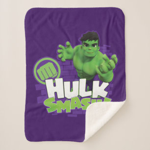 HULK SMASH! Character Graphic Sherpa Blanket