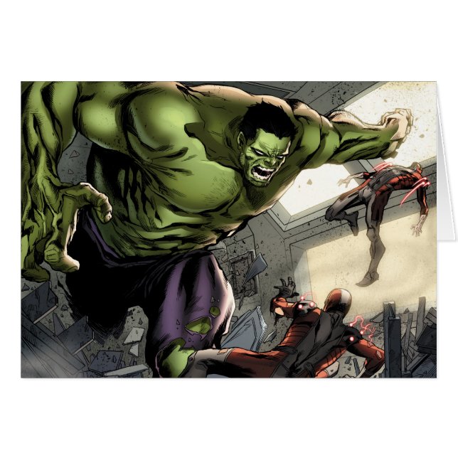 Hulk Smashing His Enemies (Front Horizontal)
