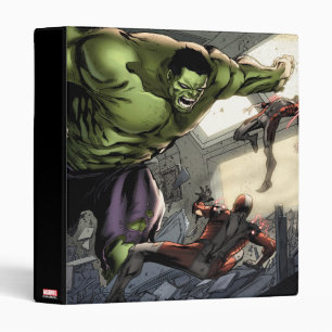 Hulk Smashing His Enemies Binder