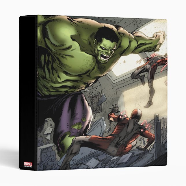 Hulk Smashing His Enemies Binder (Front/Spine)