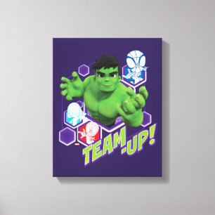 Hulk & Spidey Team "Team-Up!" Canvas Print