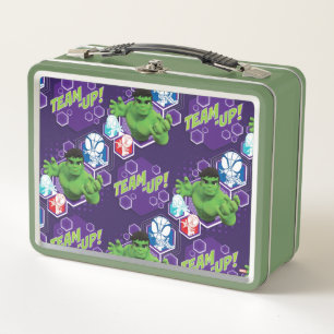 Hulk & Spidey Team "Team-Up!" Metal Lunch Box