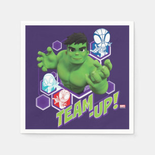 Hulk & Spidey Team "Team-Up!" Napkin