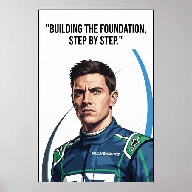 Hülkenberg Quote Poster (Devant)