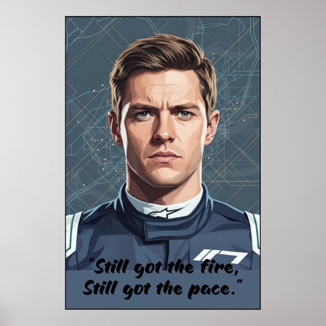 Hülkenberg Quote Poster (Devant)