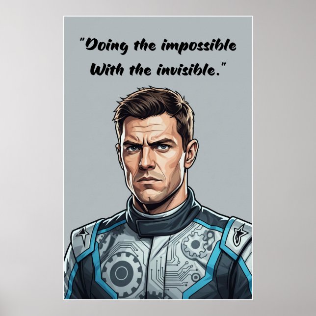 Hülkenberg Quote Poster – Doing the Impossible (Devant)