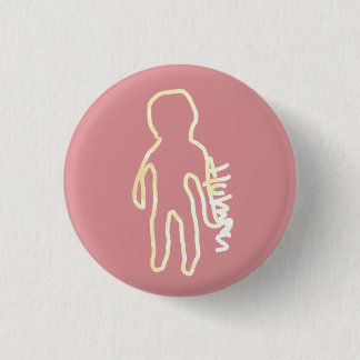 ■· Human ·■ 1 Inch Round Button