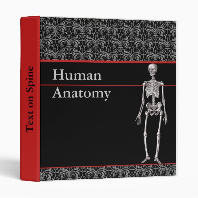 Human Anatomy Binder with Skeleton - Customizable (Front/Spine)