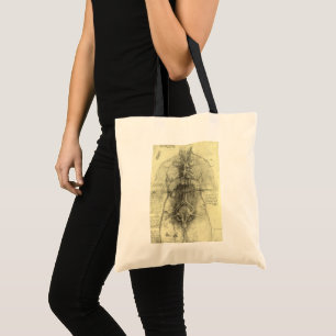 Human Anatomy, Female Torso by Leonardo da Vinci Tote Bag