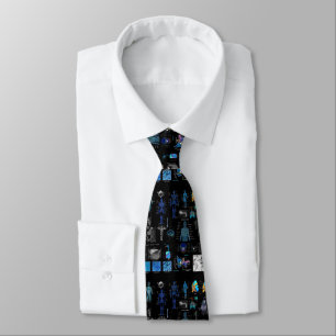 Human Anatomy Medical Charts Tie