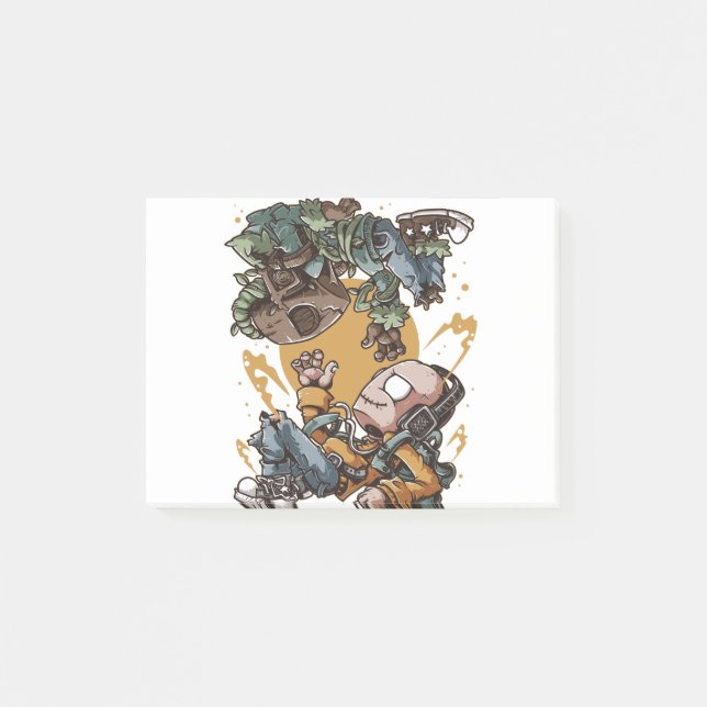 Human And Tree Kids Post-it Notes (Front)