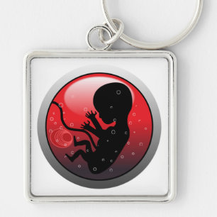 HUMAN BABY EMBRYO KEYCHAIN