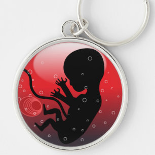 HUMAN BABY EMBRYO KEYCHAIN