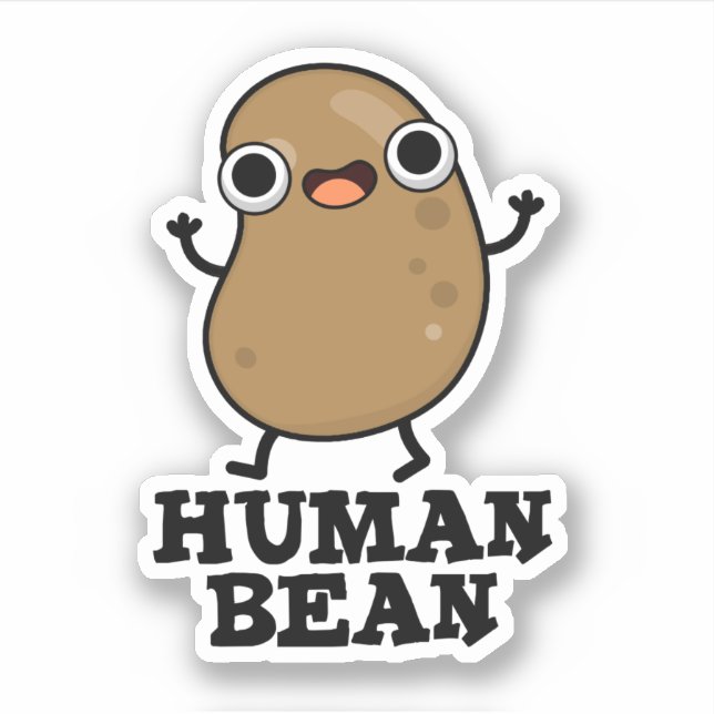 Human Bean Funny Human Being Pun  (Front)