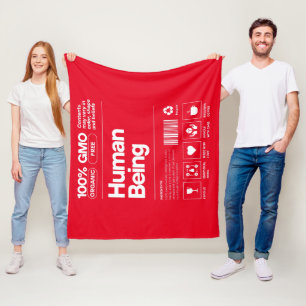 human being fleece blanket